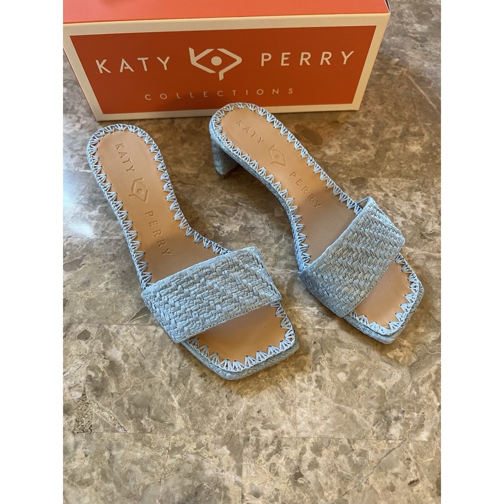 Wandering Sky Blue Slide Women's Size 5.5 NEW Sandal Spring Summer Katy Perry ..